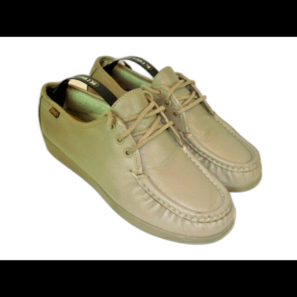 Womens SAS Gray Handsewn Soft Step Oxfords sz 8M